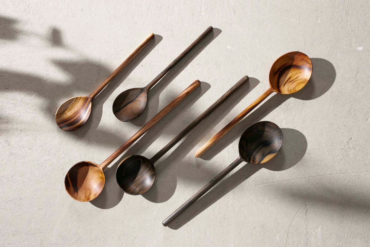 Set of 6 Essential Wood Spoons – Indochine Maison