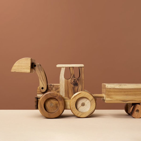 Wooden Toy Tractor  Built for play and handcrafted in Guatemala