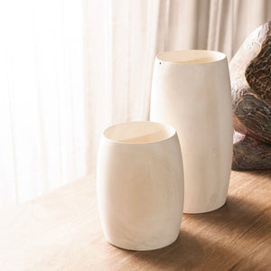 exotic wood Melina vases