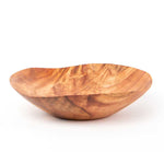 exotic wood large wave bowl